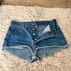 Brandy Melville High Waisted Denim Shorts